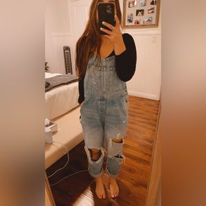 Urban Outfitters Distressed Overalls